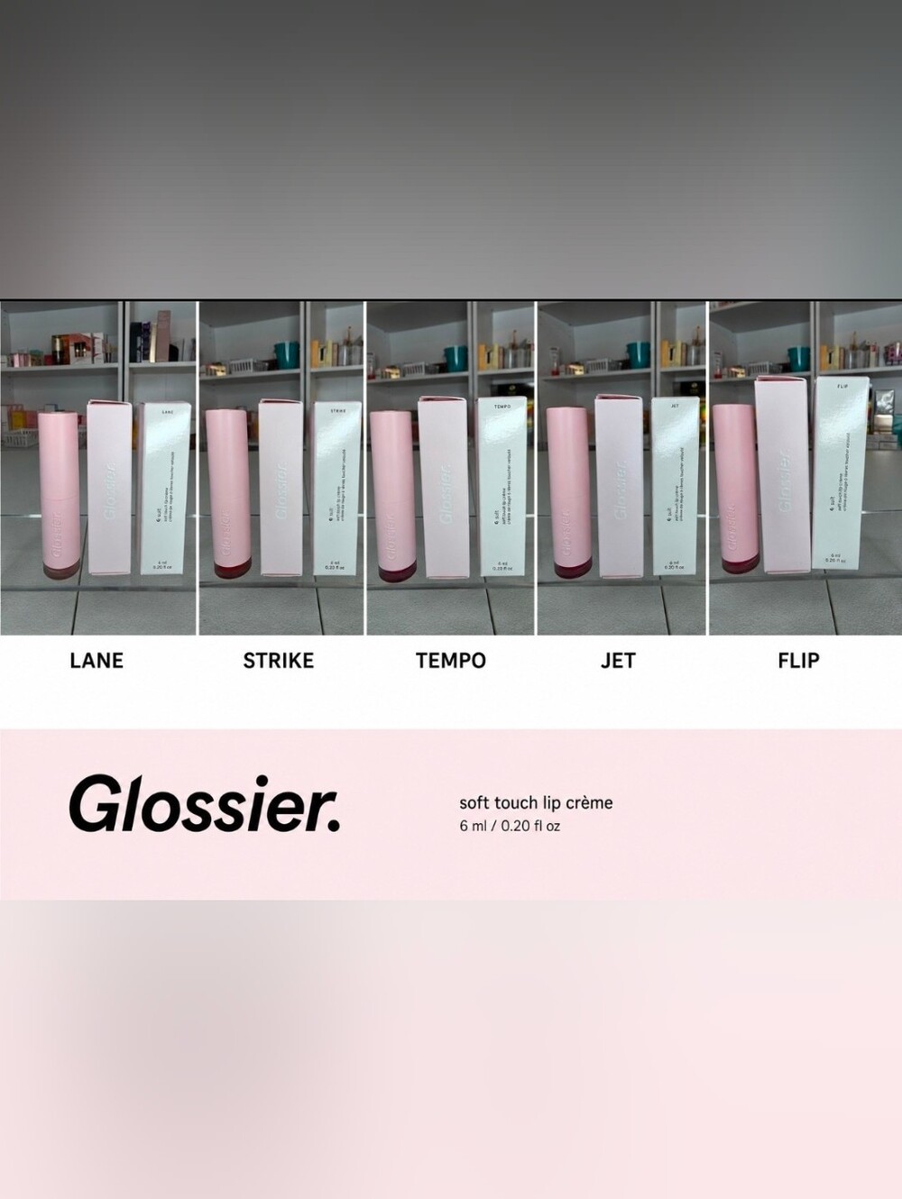 Glossier Soft Touch Lip Crème Bundle – 5 Shades